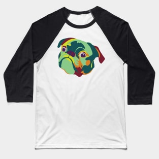 Boston Terrier Portrait Baseball T-Shirt